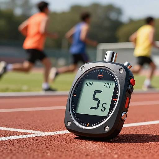 Ultra-Realistic Digital Stopwatch in Action