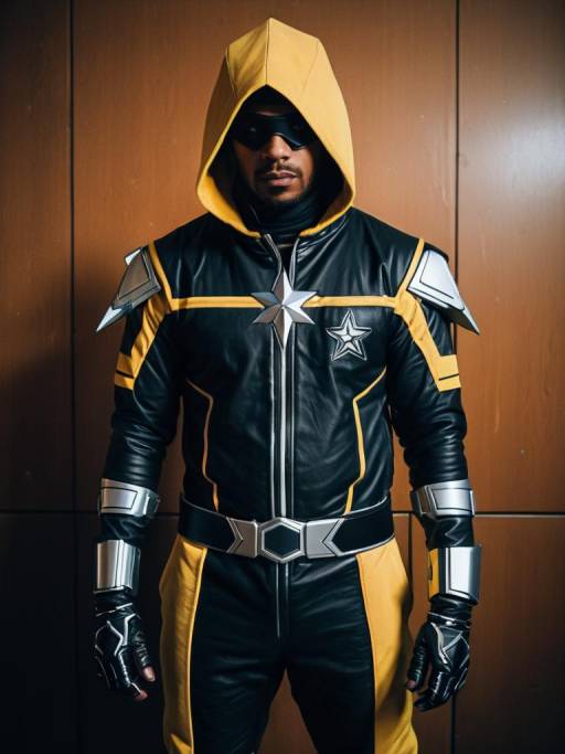 Man in Dex-Starr Cosplay Costume