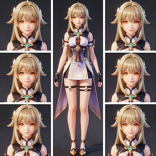 Realistic Barbara Full Body Portrait