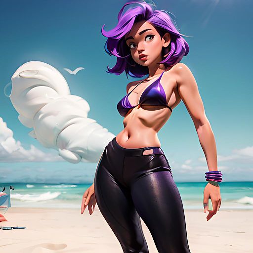 Edgy Beach Vibes with Skater Chic Edgy Beach Vibes with Skater Chic