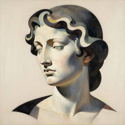 Abstract Female Silhouette Masterpiece