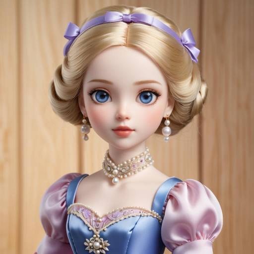 Exquisite Portrait of a Doll in Gown
