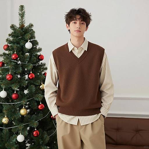 Festive Portrait of a Young Male