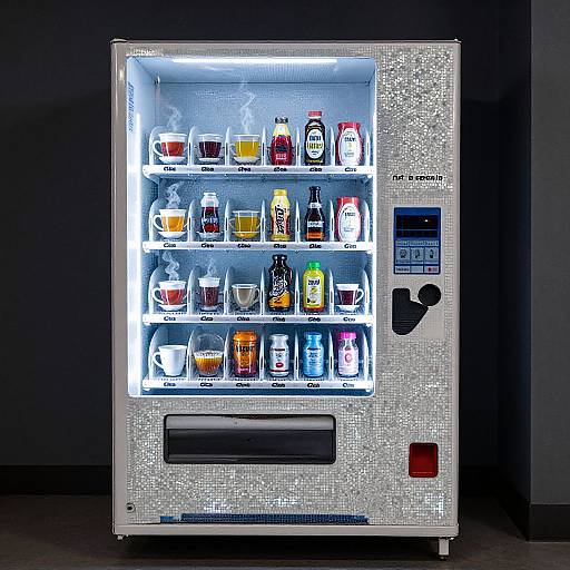 Futuristic Vending Machine Mosaic