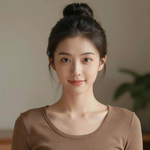 Charming Portrait of a Young Woman