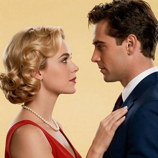 Intense Movie Poster Close-Up Shot