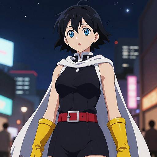 Nana Shimura Cinematic Night Portrait