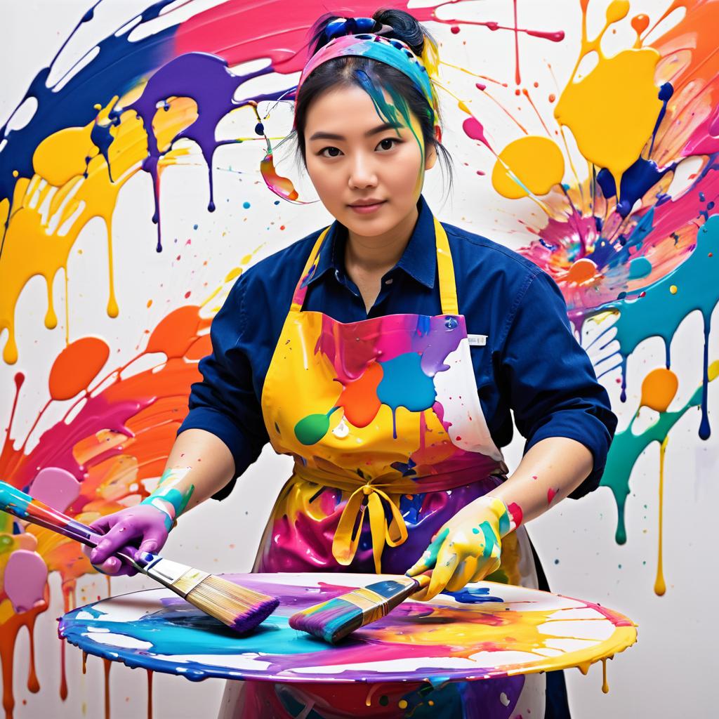 Dynamic Painter in Vivid Colors