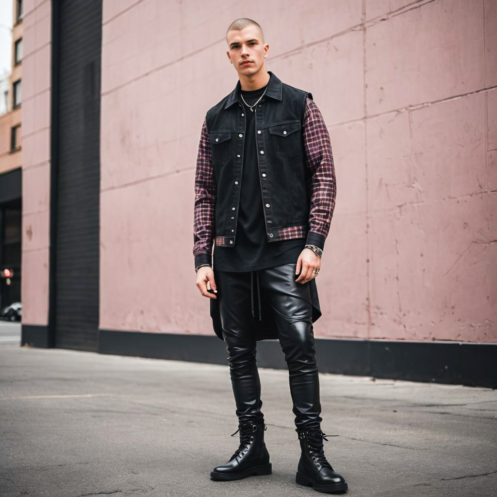 Edgy Street Fashion Look for Men