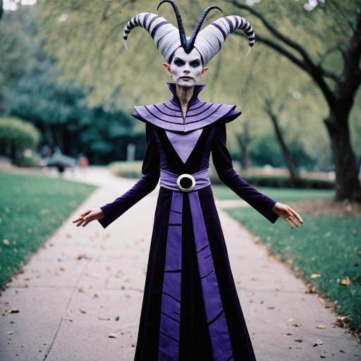 Stylish Male Yzma Costume Outdoors