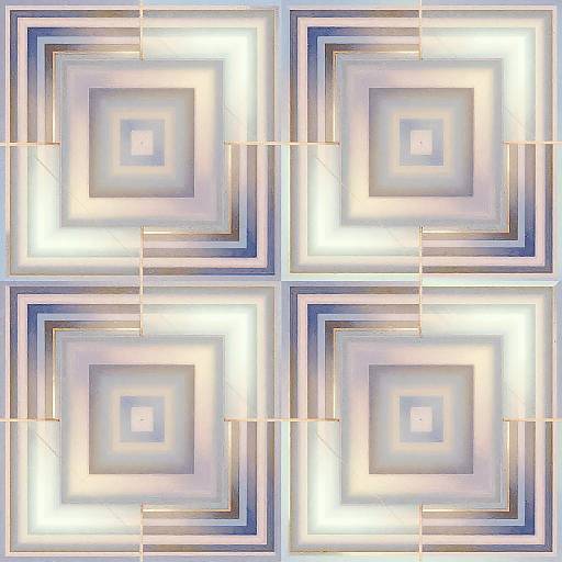 Pastel Geometric Tessellation Art