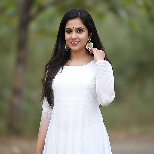 Elegant Party Wear Churidar Portrait