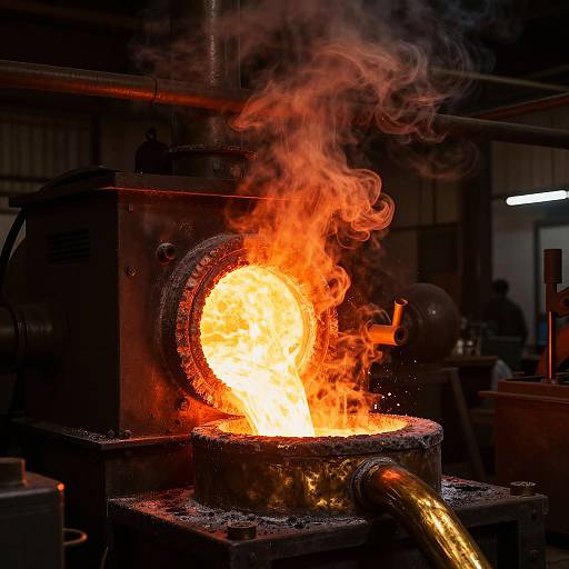 Molten Bronze Furnace Glow