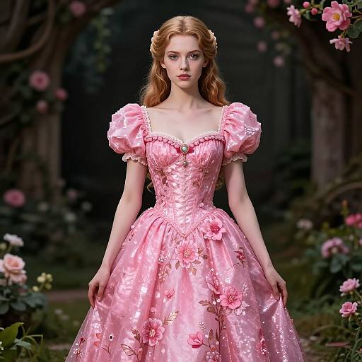 Pink Flowery Gothic RPG Princess