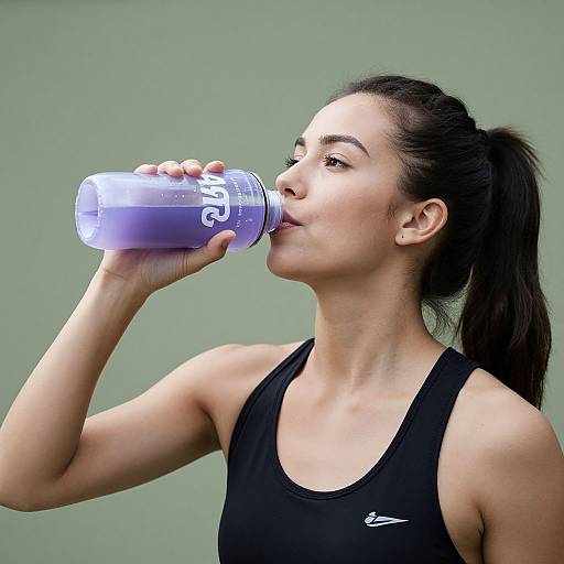 Woman Enjoying a Sports Drink