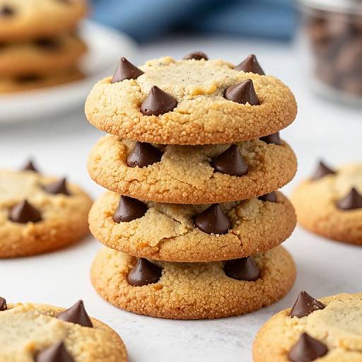 Golden Chocolate Chip Cookie Pyramid