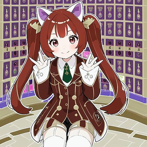 Illustration of Aloe (quiz magic academy), quiz magic academy in the style of Hayashi kewi