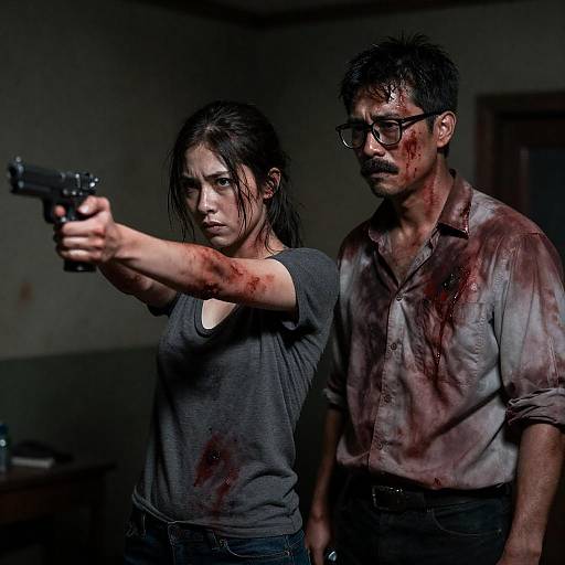 Intense Duo in a Dark Encounter