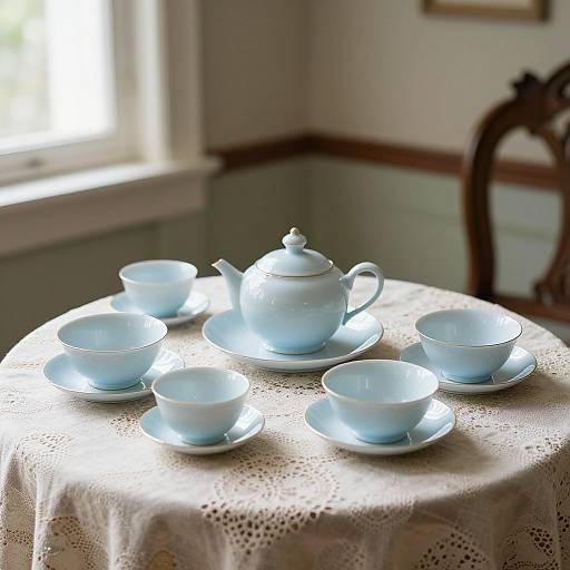 Delicate Porcelain Tea Set Elegance
