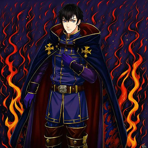 Illustration of Morgan (male) (fire emblem), fire emblem in the style of Ryo (tg290)