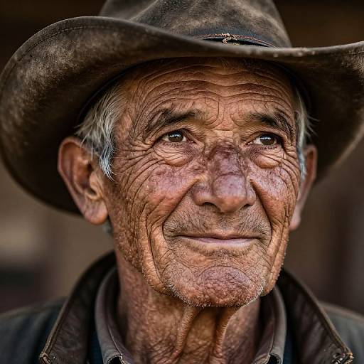 Super-Realistic Elderly Traveler Portrait