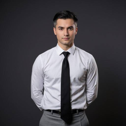 Professional Man in Grey Suit and Black Tie
