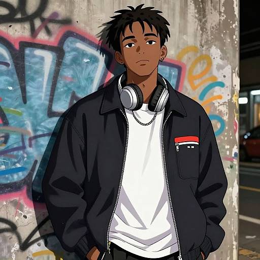 Urban Anime Style with Streetwear