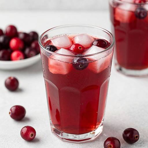 Refreshing Cranberry Punch in Cup