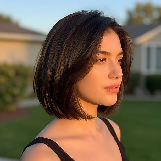 Stylish Woman with Soft Layered Bob