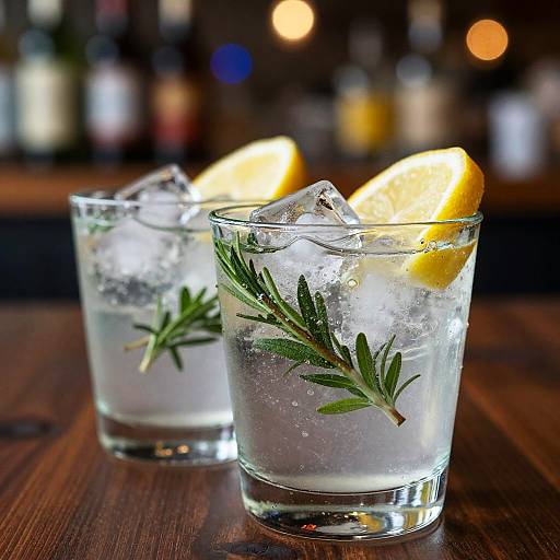 Refreshing Herb and Lemon Glasses