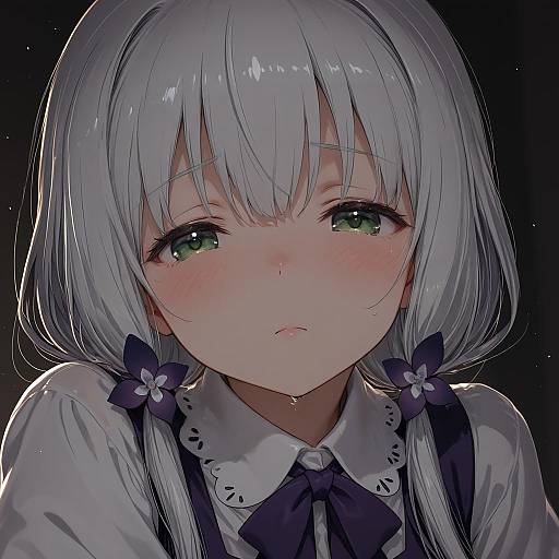 Illustration of Hamazura shiage, toaru majutsu no index in the style of Mudou eichi