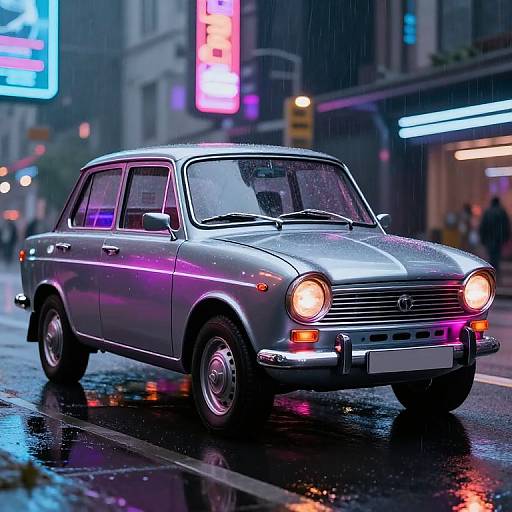 Cyberpunk Moskvich Futuristic Concept