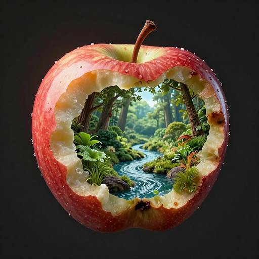 Surreal Rotting Apple Ecosystem
