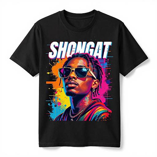 Bold Glitch Art Streetwear Designs