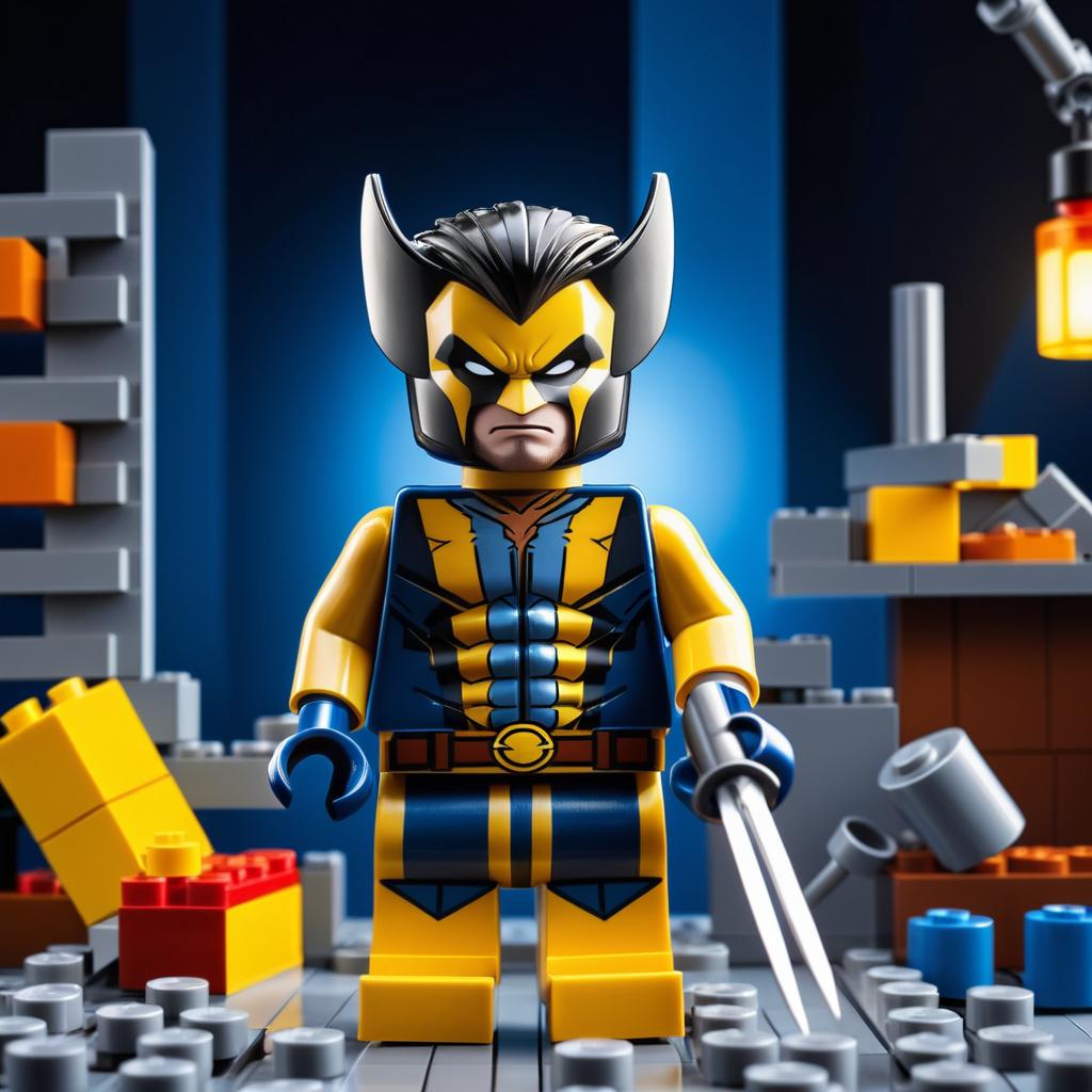 Lego Wolverine at Xavier's Institute