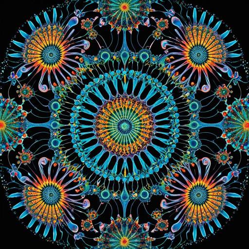 Surreal Quantum Nature Kaleidoscope Artwork Surreal Quantum Nature Kaleidoscope Artwork