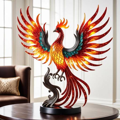 Dazzling Phoenix in Fiery Elegance Dazzling Phoenix in Fiery Elegance