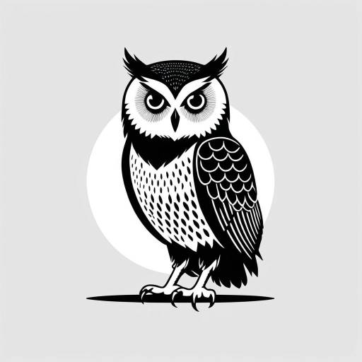Minimalist Owl Logo Design