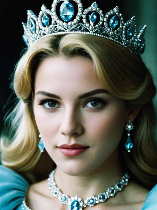 Woman Wearing Princess Rosalina Costume with Tiara