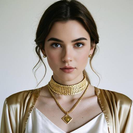 Transgender Woman Wearing Gold Jewelry