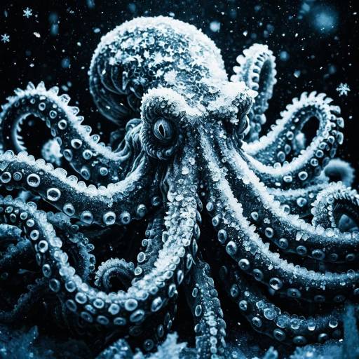 Icy Kraken with Frosted Tentacles