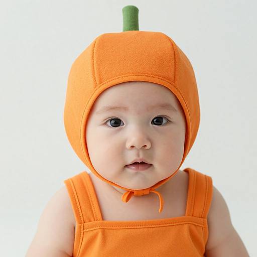 Adorable Infant in Carrot Costume