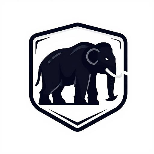 Clockpunk Mammoth Badge Logo