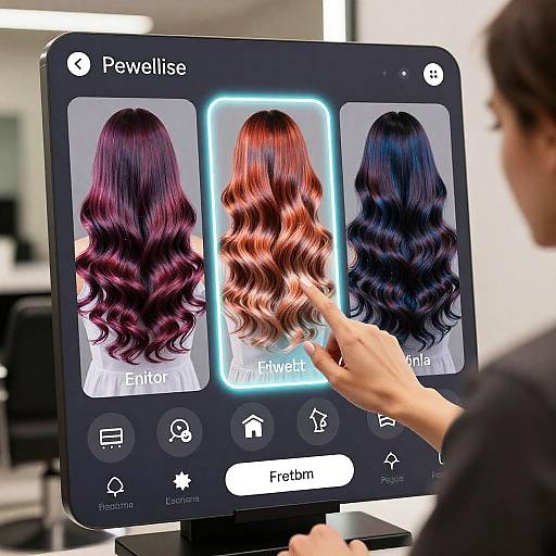 Virtual Hair Color Try-On Interface