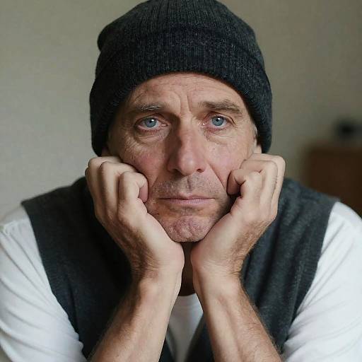 Portrait of a Tired Middle-Aged Man