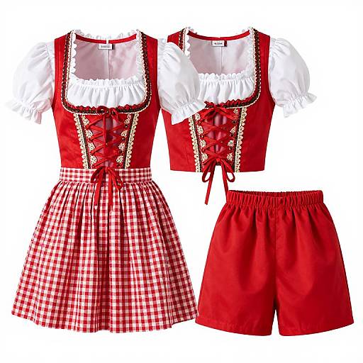 Traditional Bavarian Girl's Dirndl Outfit