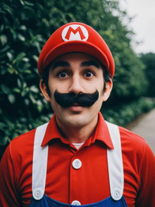 Man in Mario Costume Portrait