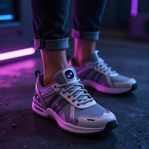 Cyberpunk Foot Surveillance Tech