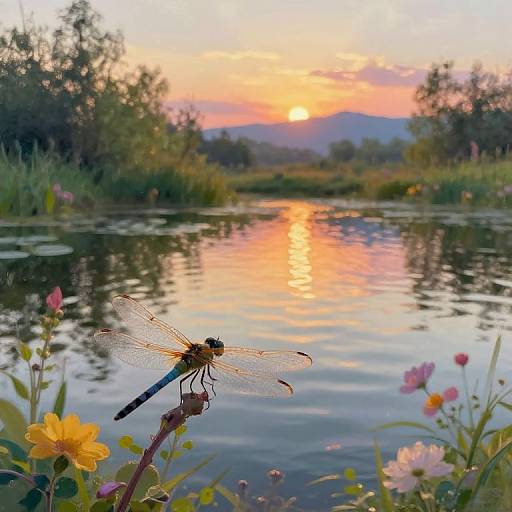 Impressionist Bug's-Eye Nature View