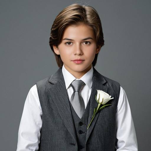 Young Boy in Formal Funeral Attire